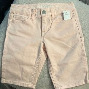 Bermuda peach color GAP shorts for girls jean fabric